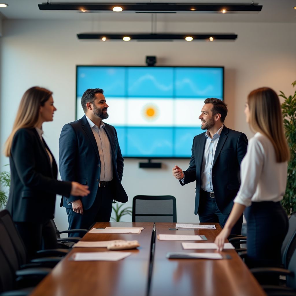 Equipo de InverArg en su oficina principal en Buenos Aires